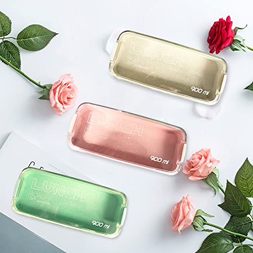 Jeffbaubl Bento Box Japanese Lunch Box Kit (16 Pcs) 3-In-1 Compartment, Leak-Proof Bento Lunch Box With Utensils, Bento Boxes For Adult (Green) #TOP6