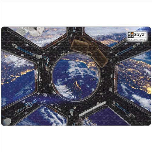Image of ABYZ Wooden Jigsaw Earth Spacecraft Puzzle with 500-Pieces Play and Learn Educational Puzzle for Kids and Children aged7+ and Adults Toy for Improving Memory & Problem Solving