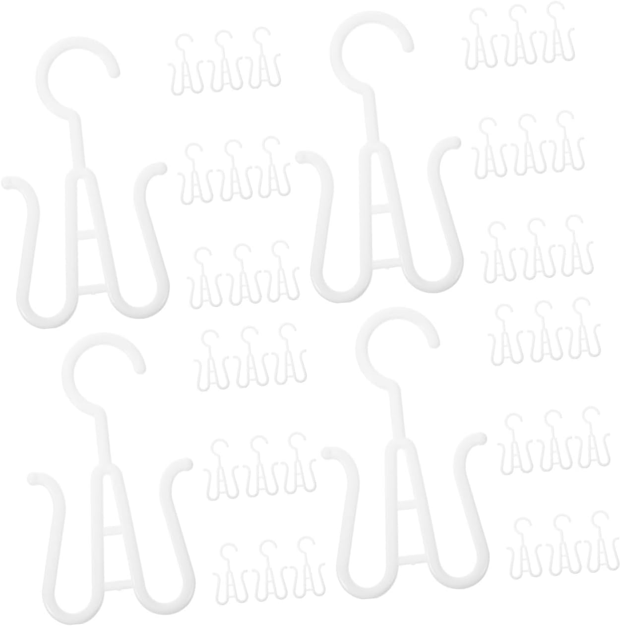 Hemobllo 4sets 10pcs Boot Rack Hanging Hooks for Easy Shoe Storage Slippers Organizer for Boots and Slippers Display Space Saving Design 10pcs*4