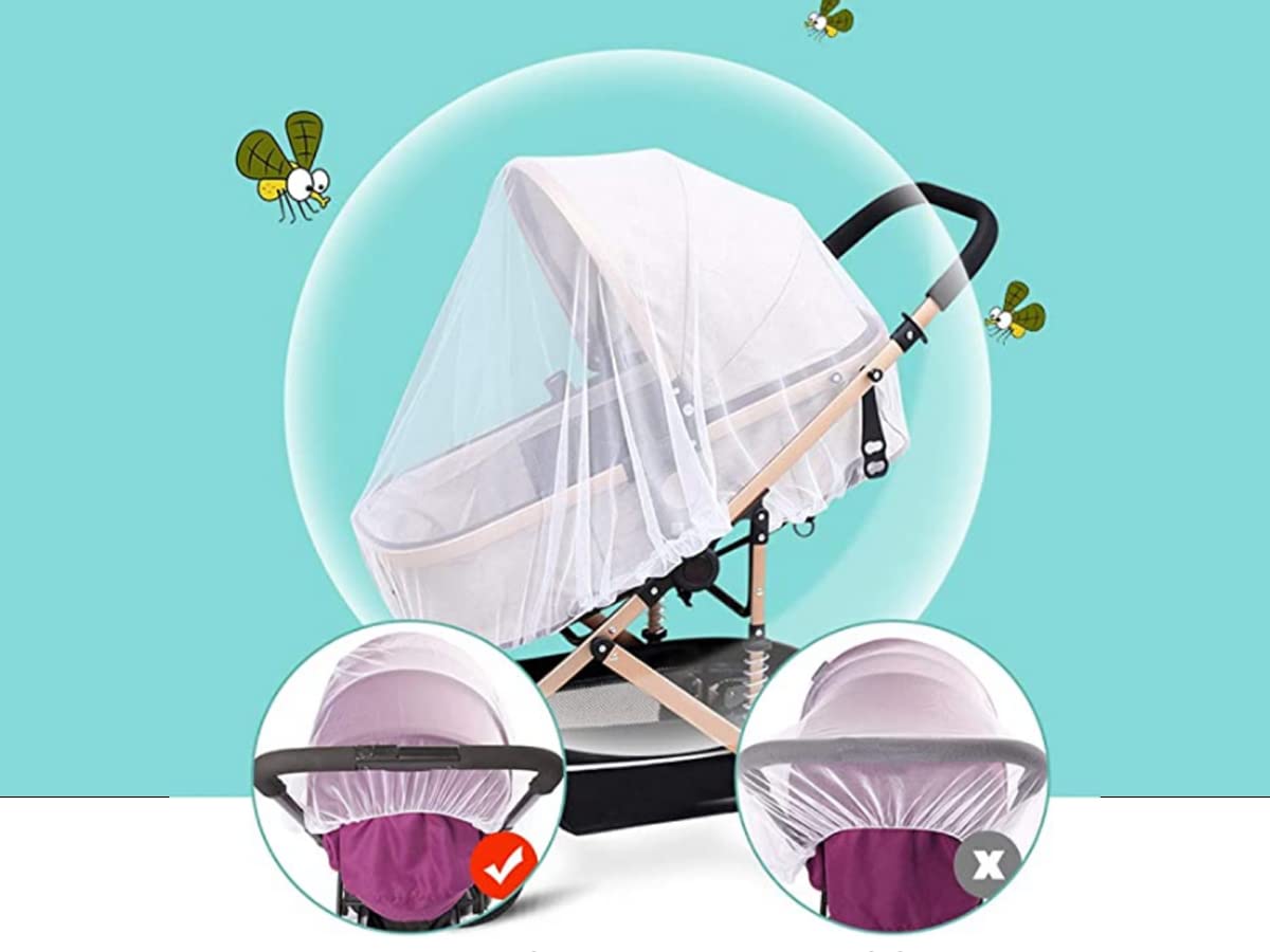 Zanzariera Passeggino Universale, Zanzariera Culla Neonato, Protezione Bambini da Vespe Zanzare Insetti