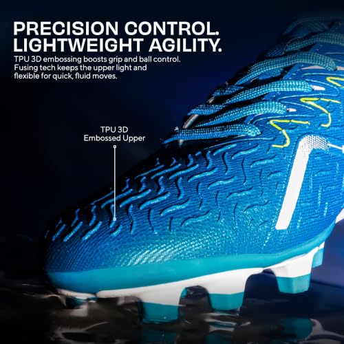 Image of Nivia Nitro Football Stud for Men, TPU 3D Embossing Upper, High-Shear Strength TPU Sole, Ideal for Hard & Grassy Surfaces