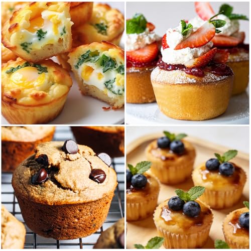 Image of CAKETIME Silicone Mini Muffin Pan 3 Pack 24 Cups Nonstick Mini Cupcake Pan for Baking Muffins Cupcakes Egg Bites Fat Bombs