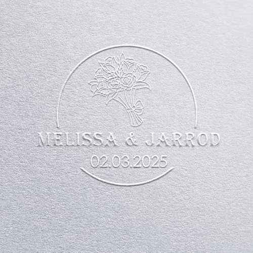 Custom Wedding Embosser Personalized Wedding Embosser 6 Designs to Choose from! Custom Embosser Stamp Monogram Embosser Name Embosser Floral Wedding Script Labels Mail