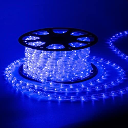 Beatilux 100ft Cuttable LED Rope Lights,Blue Led Christmas Lights Outdoor Waterproof,Flexible Indoor Background Rope Lighting for Deck Railing,RV,Patios,Pool,Garden,Camping Christmas Decoration Beatilux 100ft Cuttable LED Rope Lights,Blue Led Christmas Lights Outdoor Waterproof,Flexible Indoor Background Rope Lighting for Deck Railing,RV,Patios,Pool,Garden,Camping Christmas Decoration