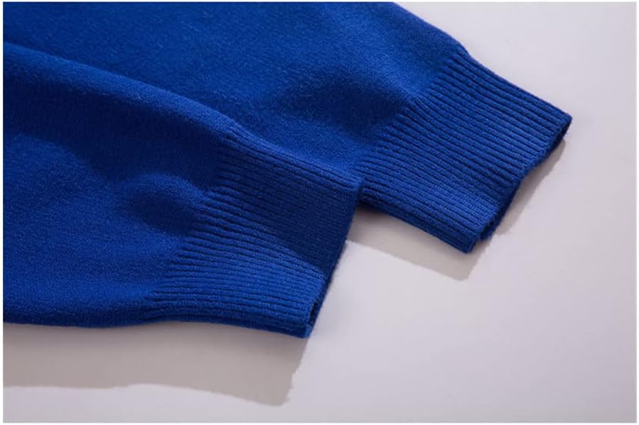 Men Korean Autumn V-Neck Sweater Solid Color Knitted Jacket Casual Cardigan Coats