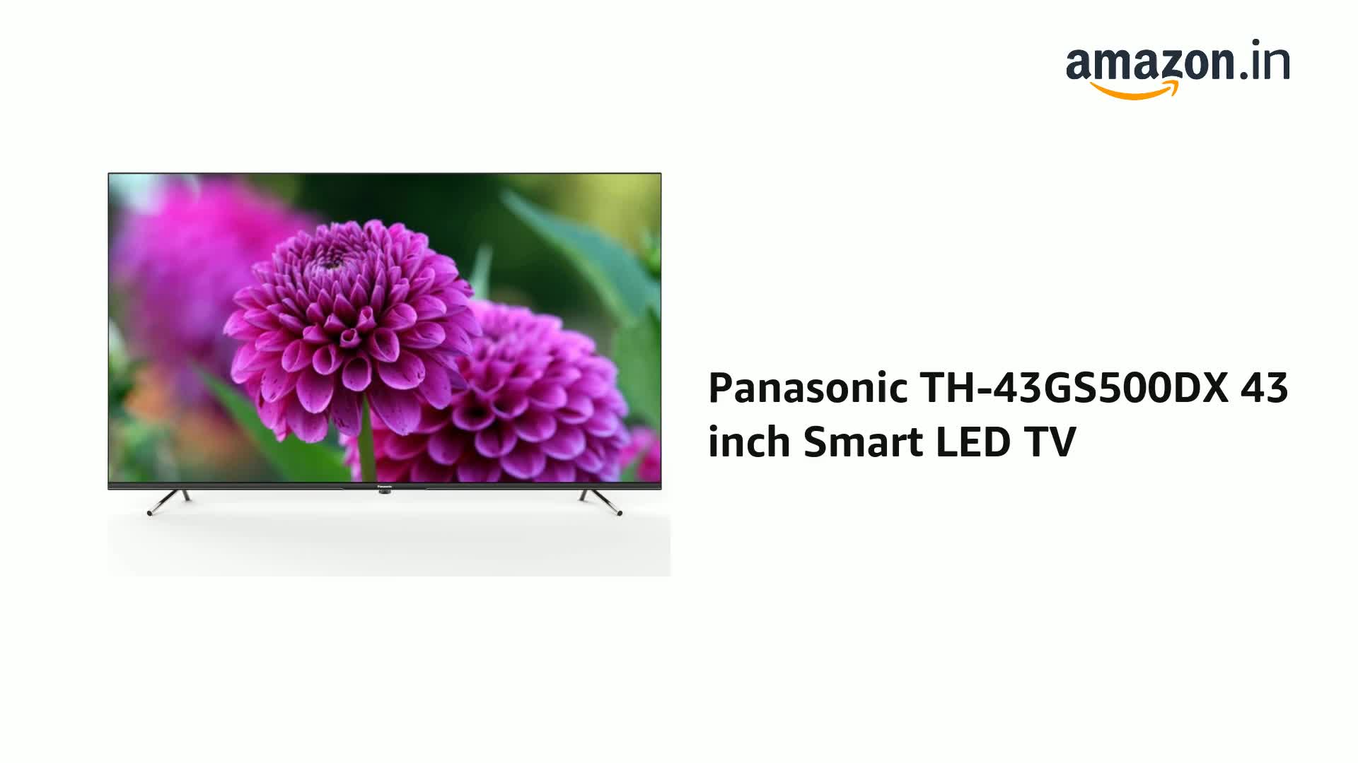 Watch Panasonic TH-43GS500DX 43 inch Smart LED TV on Amazon Live