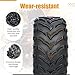 Set of 2 All-Terrain Tires, 26x9-12 ATV UTV Tires, 6 PR Rubber Mud Trail Off-Road Tire for Desert Driving, Mountain Car, Tubeless
