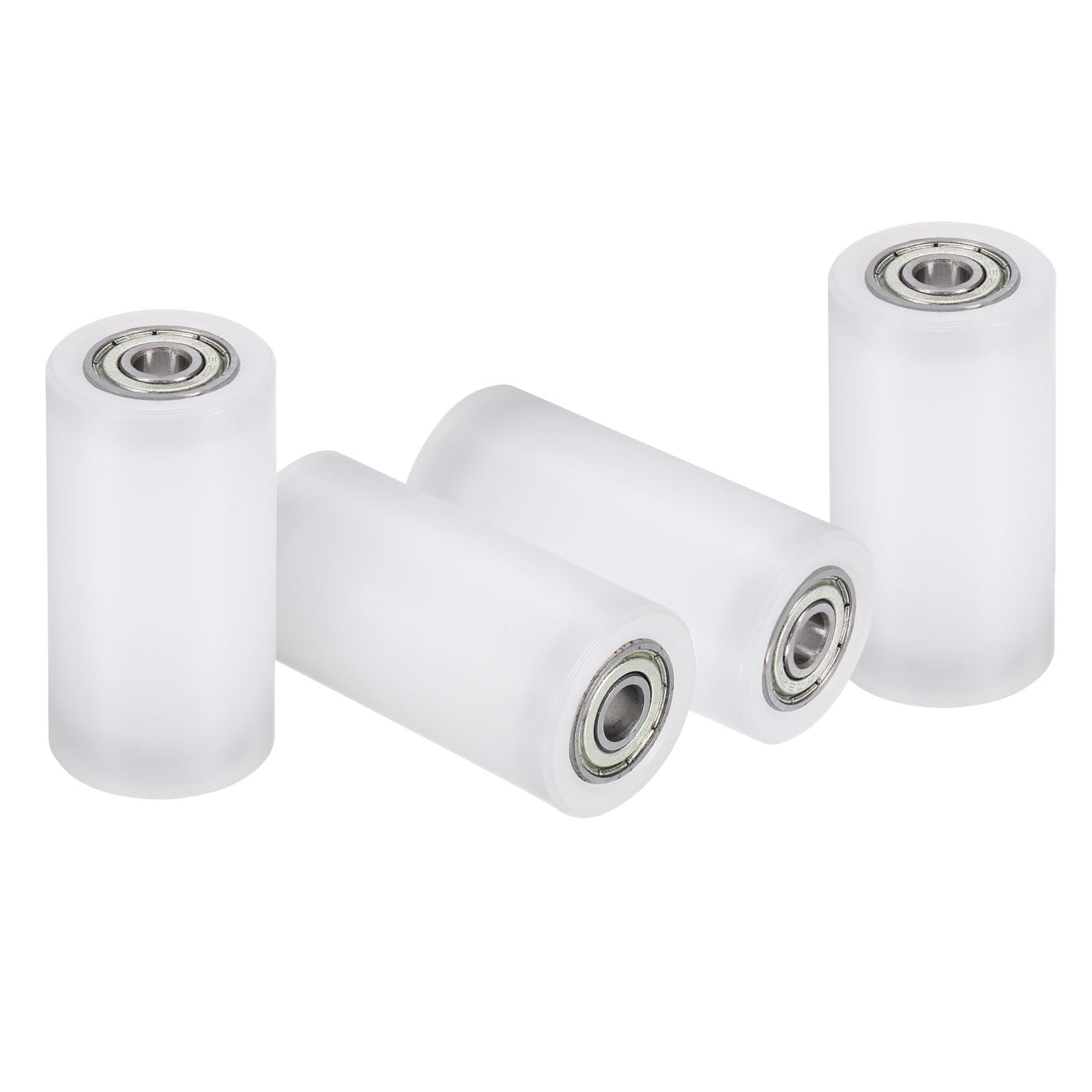 uxcell 2Pcs Nylon Roller Wheel with Bearings, 5/8" Bore x 1-7/8" Width x 4-3/4" Length, CNC Guiding Wheel Flat Belt Idler, Nylon Pulley (White) — Amazon image 16