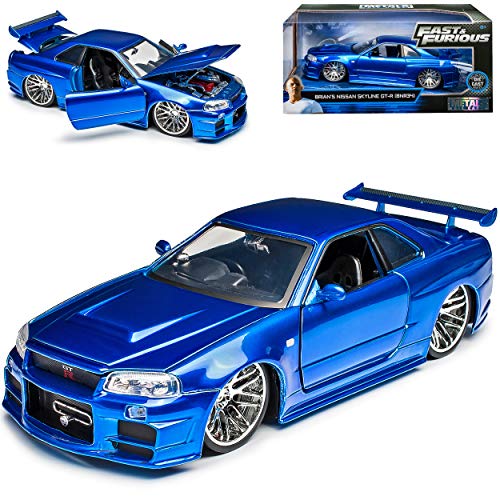 Nisan Skyline GT-R R34 Blau Brian´s Paul Walker The Fast and The Furious...