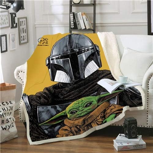 LDYJ Star Wars Baby Yoda Blanket Design Flannel Fleece Blanket Printed Children Warm Bed Throw Blanket Kids Blanket style-4