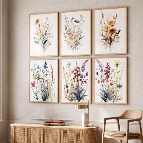 Image of kotart Premium Digital Paintings with Frame for Home Decoration - Painting for Living Room Bedroom Office Room Decor - Painting for Wall Decoration - Pack of 6 (Art 11, 19x25 inch)