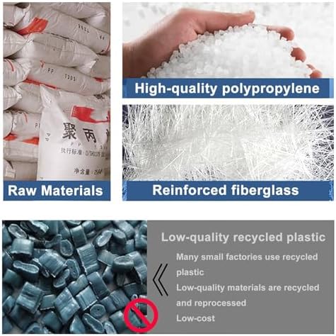 Waterproof Lightweight Interlocking Plastic Pallet - Breathable Storage Grid Pad for Restaurants, Supermarkets & Warehouses (Black, 50x50cm/20x20in)