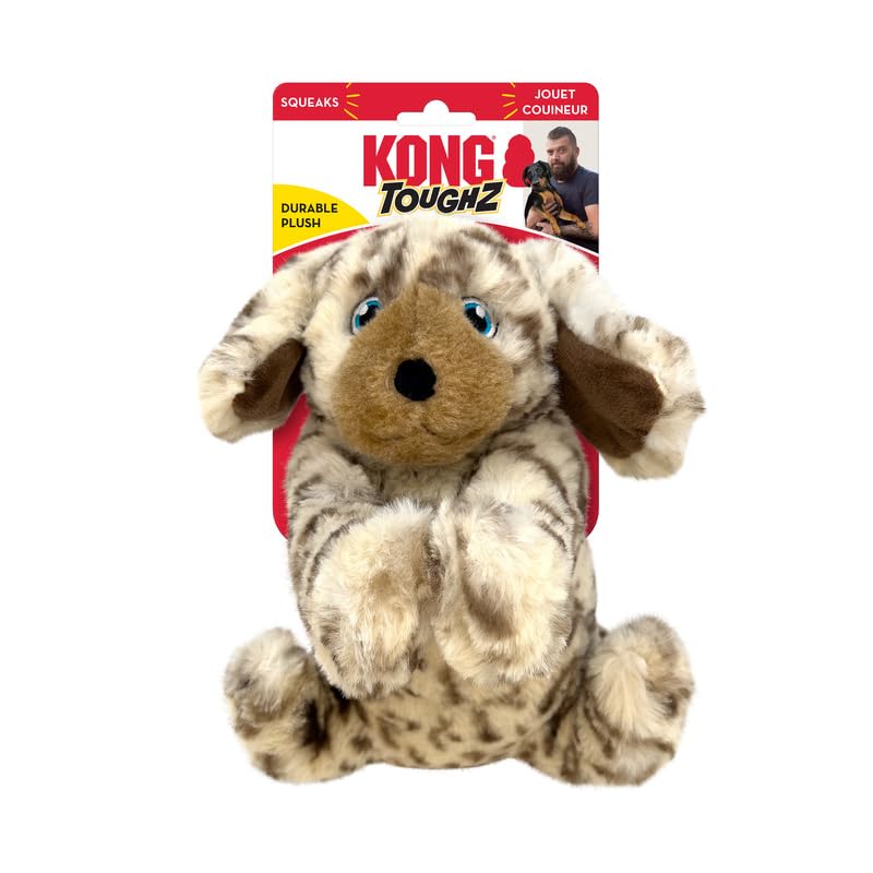 KONGToughz Durable Plush Dog Toy - Long-Lasting Soft Chew Toy for Aggressive Chewers, Safe & Interactive for Dogs (Pup)