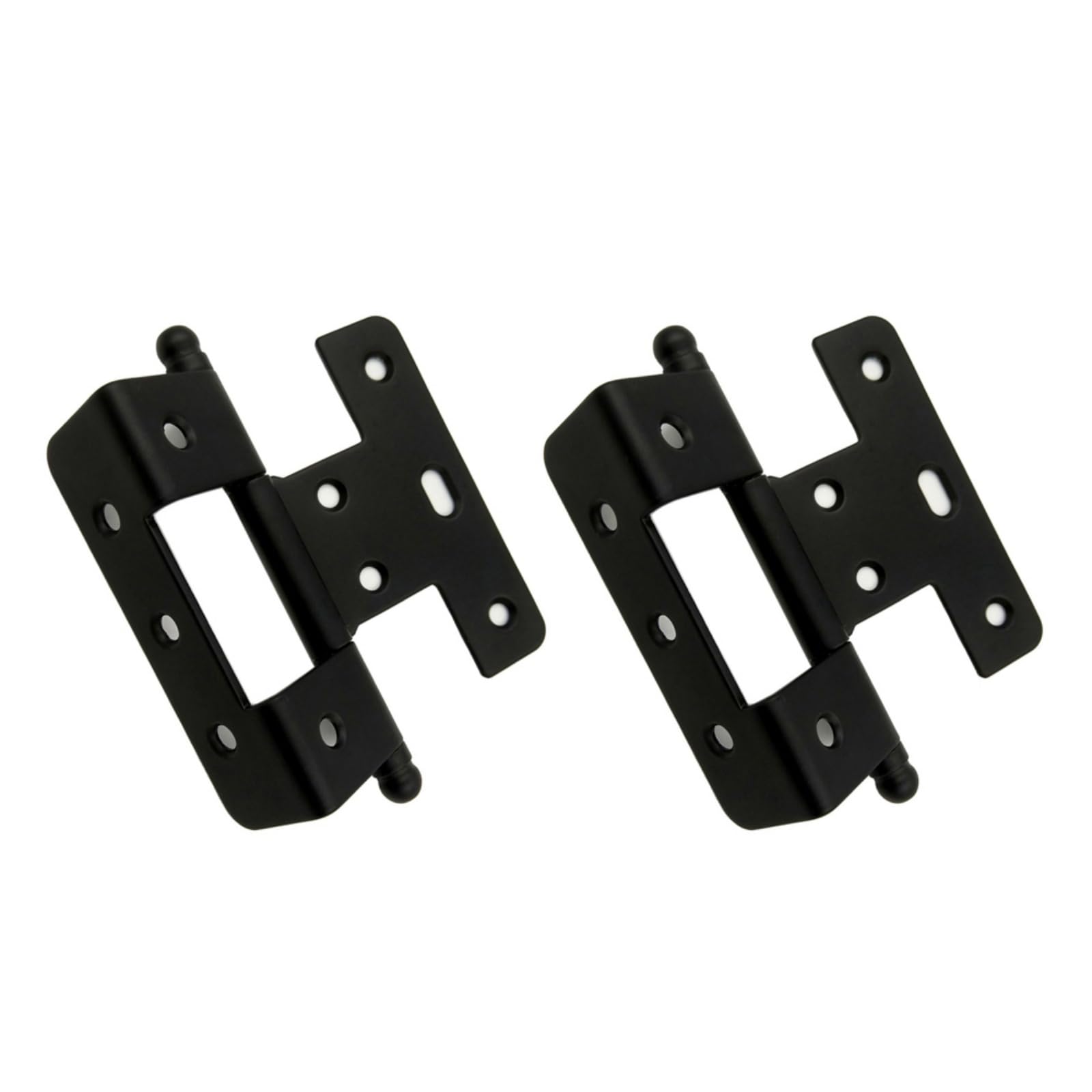 Tsophreniq Black Quiet Triple Fold Hinges Furniture Fittings Cupboard Wardrobe Bookcase Hinge For Foldable Furniture Doors Cabinets Cupboard Wardrobe Bookcase Hinge