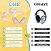 Empireway GS010 2-in-1 Baby Ear Muffs Noise Protection - Adjustable, Lightweight, and Foldable Noise Cancelling Headphones for Infants & Toddlers (Up to 48 Months,Pink)