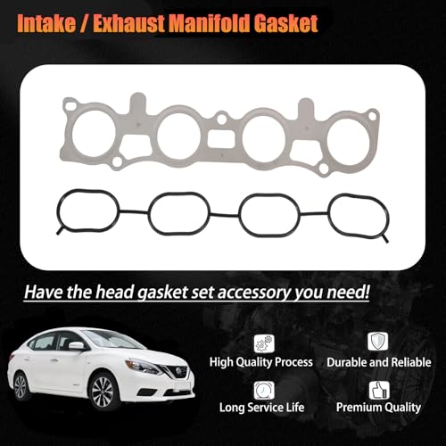 Image of AUCERAMIC HS26589PT Cylinder Head Gasket Set Fit for 2013-2019 Nissan Sentra 1.8L L4 MLS Valve Cover Gasket Replace# HS55237