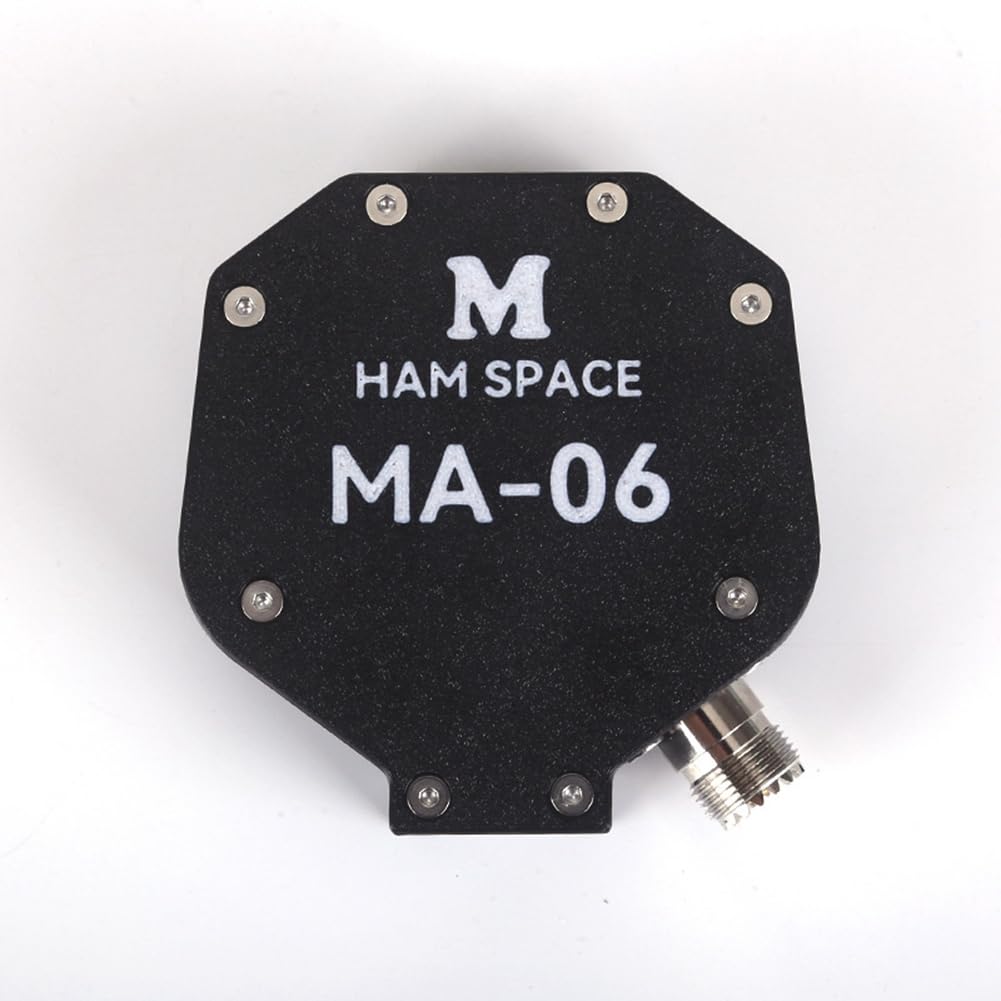 Base D'Antenne à Ondes Courtes MA-06 avec Balun 1:1 Intégré, V Positif + Base D'Antenne Télescopique à Ondes Courtes Horizontale 100W SSB.