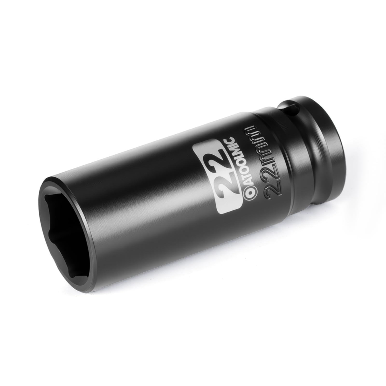 1/2 Inch Drive x 22mm Deep 6PT CR-MO Impact Socket for Removing Axle nut
