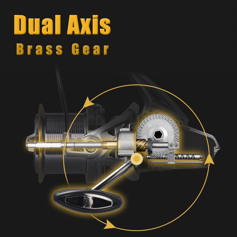 Image of Fishdrops Spinning Fishing Reels, 10+1BB Light Weight Surf Reel, 39.5 LBs Max Drag, Ultra Smooth Powerful, Size 10000 is Perfect for Saltwater Freshwater (Size 10000)