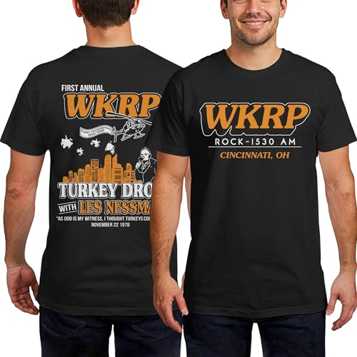 First Annual WKRP Thanksgiving Day Turkey Drop Tshirt - WKRP Thanksgivings T Shirts - Gifts for Thanksgivings Days