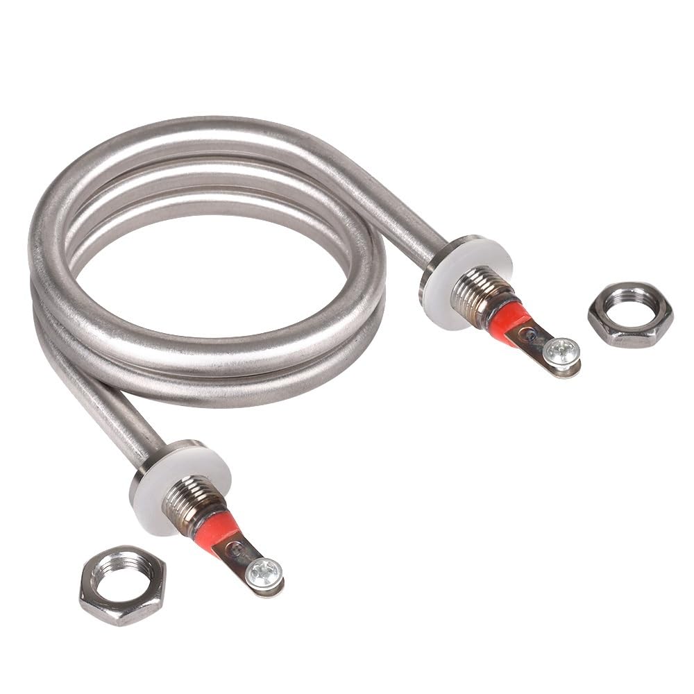 Podgrzewacz wody, Grzałka spiralna M12 SS304 zanurzeniowa do wody Elektryczny element grzewczy destylacji 1200 W