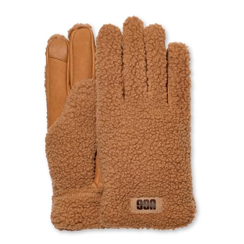 UGG Men's Fluff Glove, Chestnut, Large