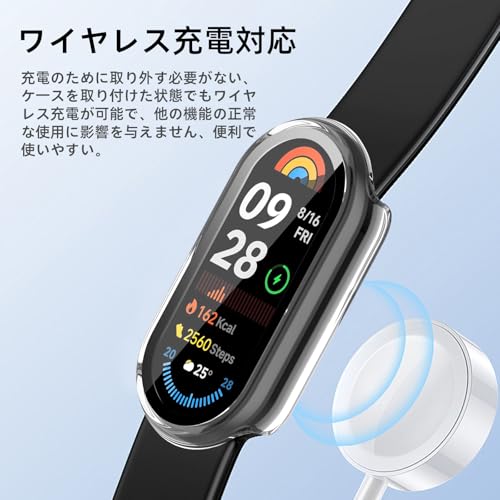Image of For Xiaomi Smart Band 9 Protective Case, Lightweight, PC + Tempered Glass Cover, 9H Hardness, Easy Installation, All-in-One Protection, Anti-Scratch, Shockproof, HD High Transmittance