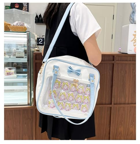 Womens Lolita Handbags Japanese Style Sweet Bow Shoulder Bag PU Leather Messenger Bag Casual Top Handle Bag4