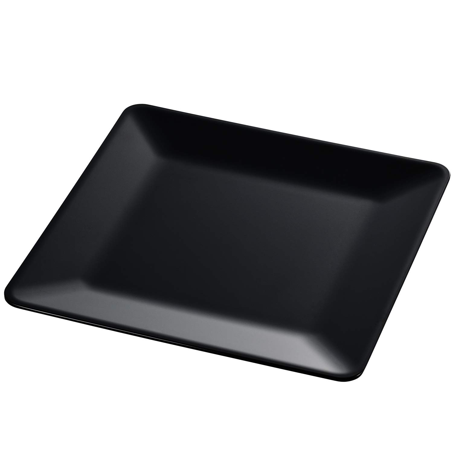 Amazon｜ナガオ 割れない 黒い食器 スクエア プレート 角皿 20cm 日本