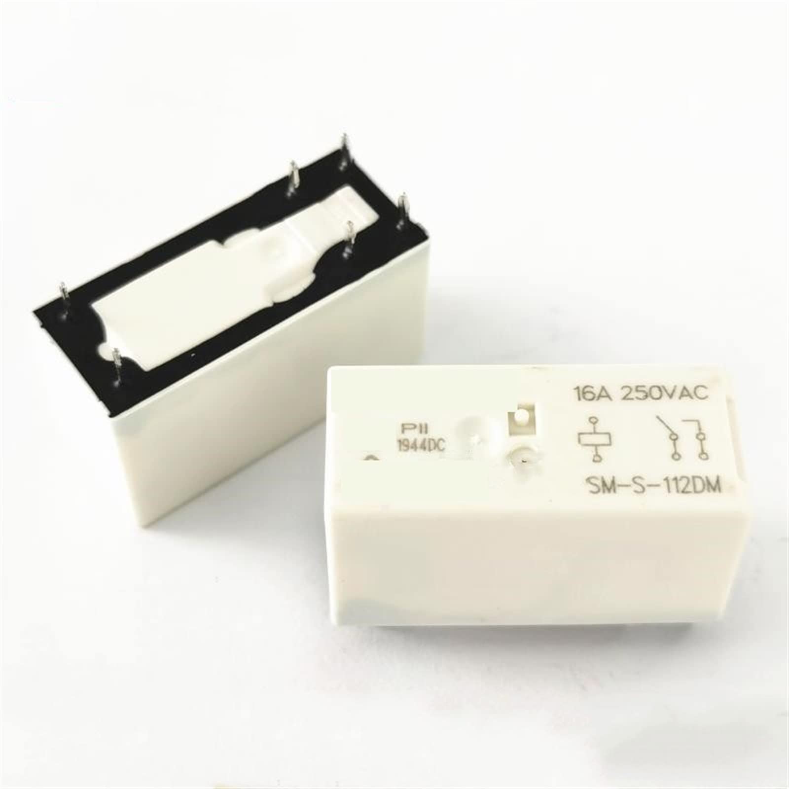 QEFHSVVZE 10Pcs Relay SM-S-105D 5VDC SM-S-112DM 12VDC SM-S-124DM 24VDC SM S 124DM 24V 12V 5V 6PIN 16A 250VAC(SM-S-112DM-12VDC)