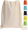 24 Pack Promotional Priced Cotton Drawstring Bags Backpacks Art Craft