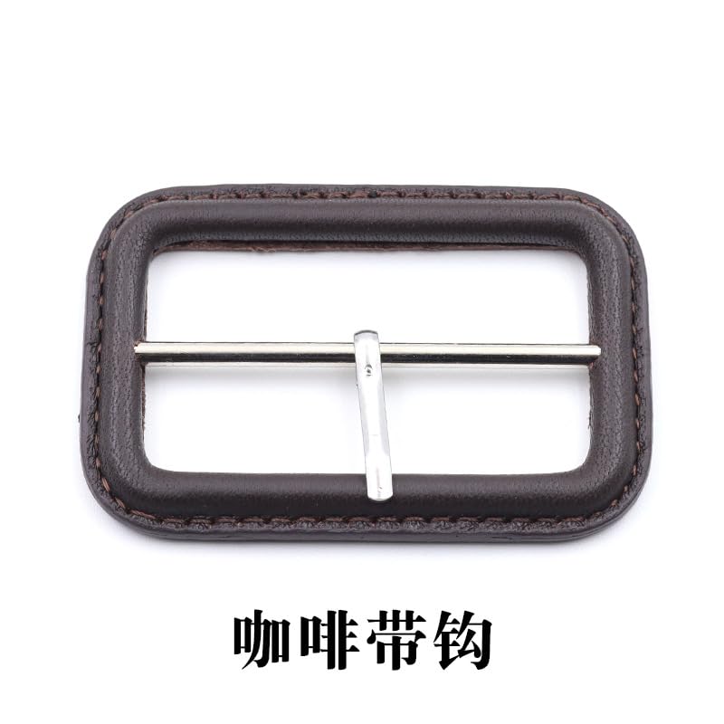 NANZU Interno 25/30/50 mm 6 PCS Fibbia in Vera Pelle Sostituzione Fibbia per Cintura Copertura in Pelle Sostituzione con Pin per Elaborare Fibbia Slider Triglide
