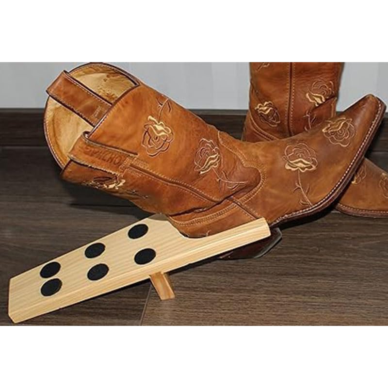 VIRSUS Cavastivali Universale in Legno ACAVA, misura 33,5x11,5x9,5 cm, Leva Stivale con 6 Gommini Antiscivolo, Resistente e Robusto per la Rimozione di Stivali e tutte le calzature