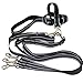 Heavy-Duty 3 Way Dog Leash Reflective Triple Dog Walking Leash with Strong Handle