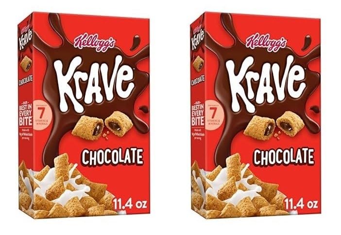 GenericKelloggs. Krave Chocolate Breakfast Cereal - 11.4 Oz Box - Pack of 2