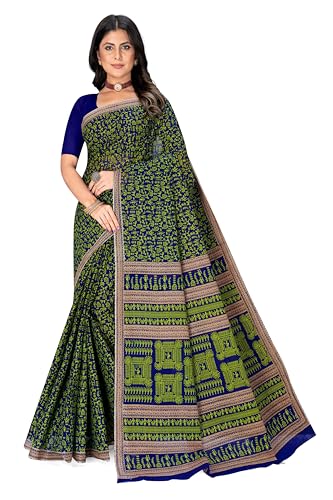 Image of TAMAIRA FASHION Mulmul Pure Cotton Saree For Woman Warli Printed |Office Wear Daily Wear Sarees For Women Without Blouse Piece(Available in 16 Colours)