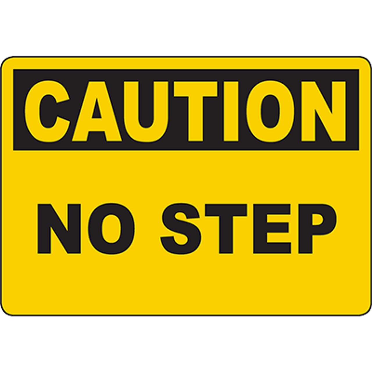 Facility Access Restriction Sign, Forbidden To Step On Specific Area 12x8 Inch