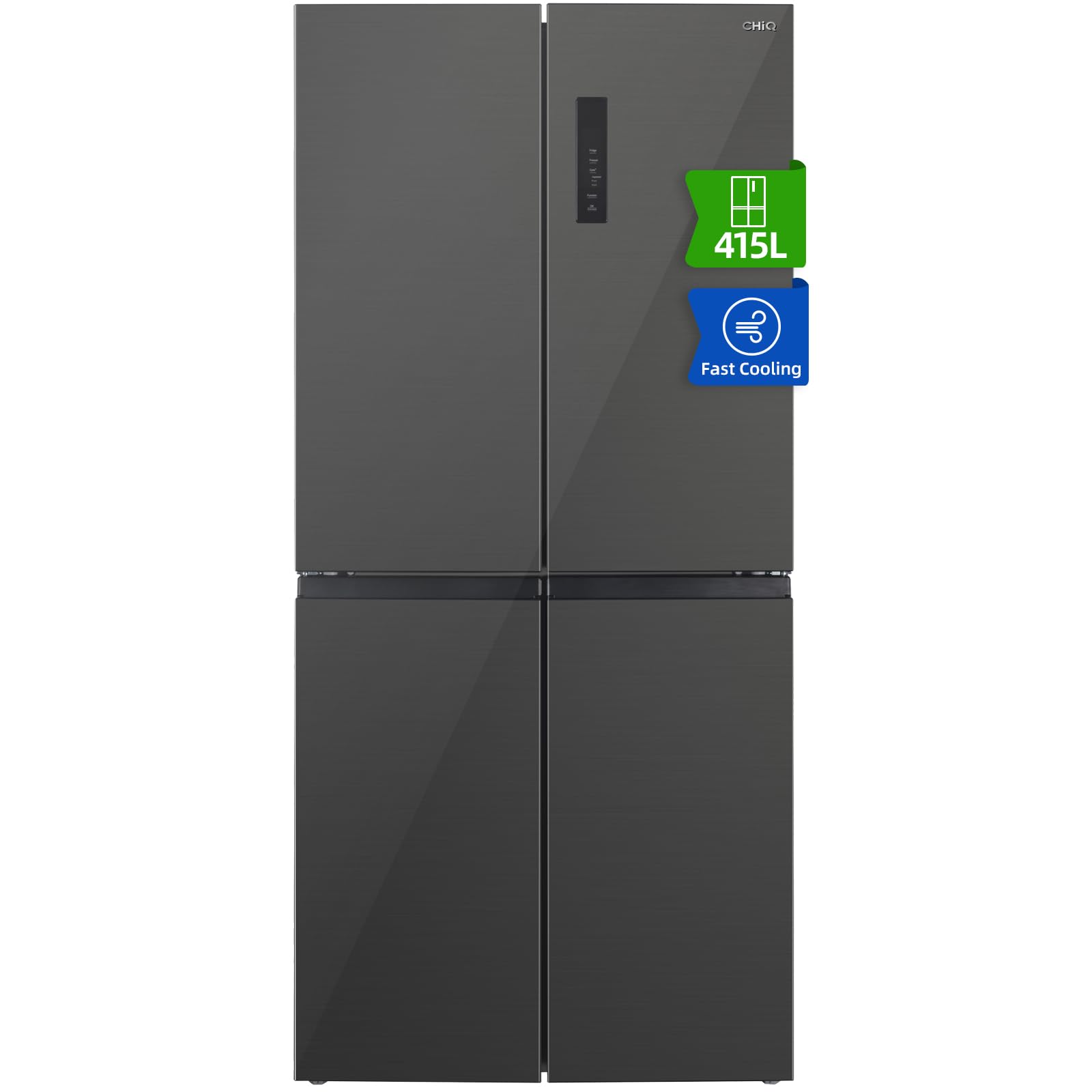 refrigeratore chiq american cross door 415 litrinero regolabile quattro porte