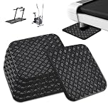 WDKXCN Treadmill Mat Pads, 6PCS Exercise Equipment Mat, 10 x 10 x 0.5CM Silicone Double Sided Non-Slip Anti Vibration Pads Treadmill, Multipurpose Exercise Bike Mat for Home and Fitness Equipment
