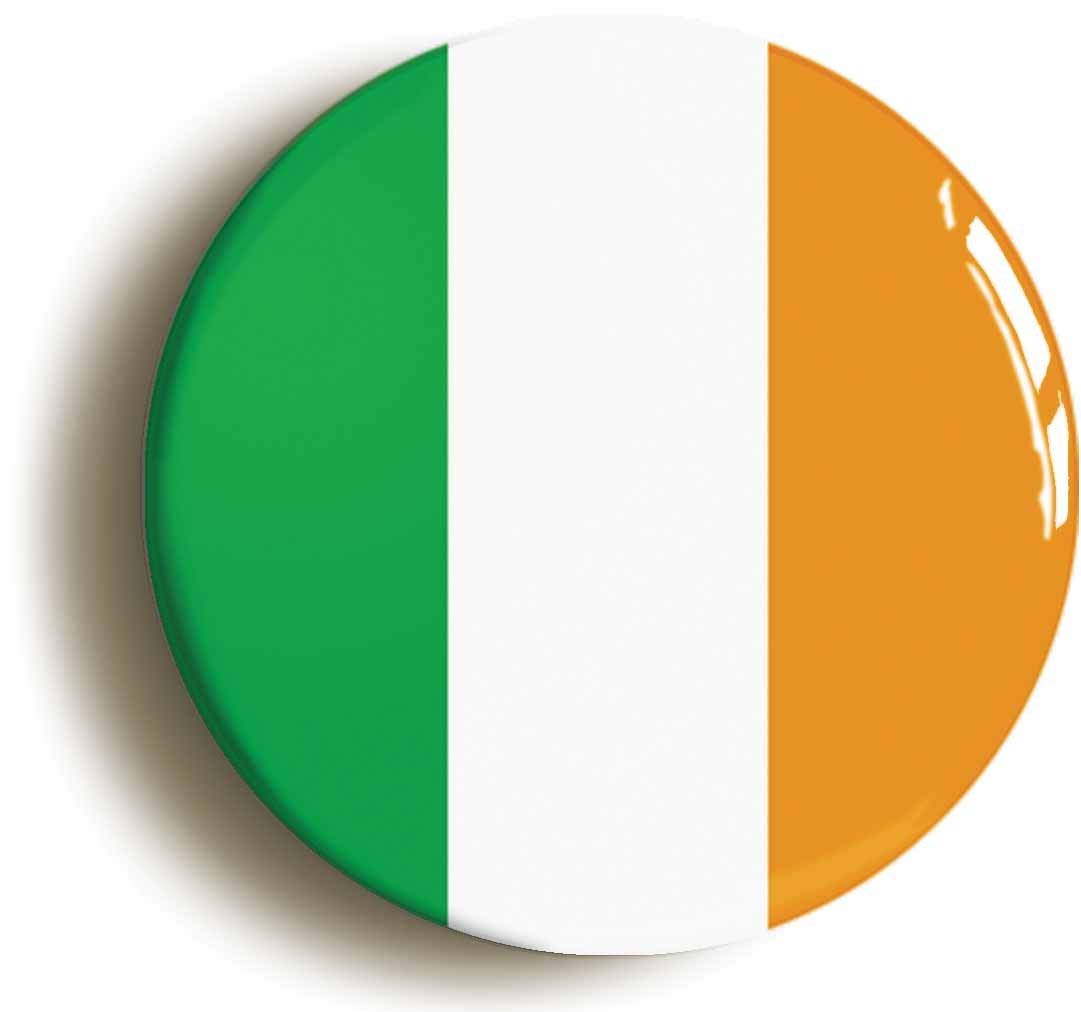 OzorathOzorath IRELAND BADGE BUTTON PIN (Size is 1inch/25mm diameter) ÉIRE IRISH FLAG TRICOLOUR