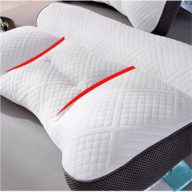 Miniatura 3 de Almohada de plumón de ganso cómoda para mejorar el sueño, almohada ergonómica ultra cómoda para aliviar el dolor de cuello y hombros, todas las