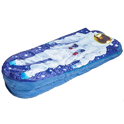 Worlds Apart Cama Hinchable y Saco de Dormir Infantil Dos en Uno, Poliéster, Azul, Individual, 150x62x20 cm