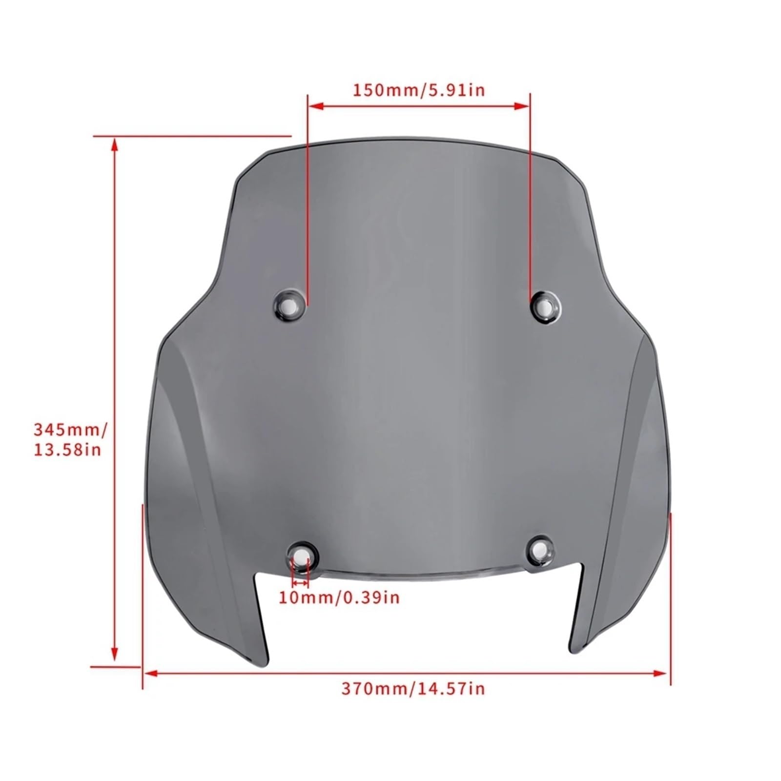 Pasuje do PAN AMERICA 1250S PA1250 PANAMERICA1250 2021+UP Motocykl Szyba przednia Szyba przednia Adventure 11"(GRAY)