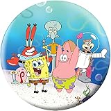 On The Ball Bowling Spongebob Group on Sand Undrilled Bowling Ball