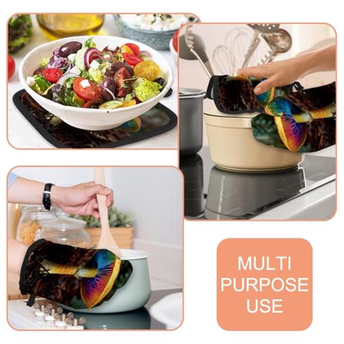 Gants de cuisine champignons pour sortir vos plats du four