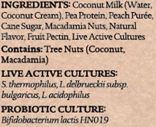 siggi's® Plant-Based Probiotic Coconut Drink, Peach, 8 oz. – Single Serving Dairy Free Snack, More Protein Than Sugar