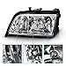AmeriLite Crystal Headlights for Mercedes-Benz C Class W202 - Passenger and Driver Side