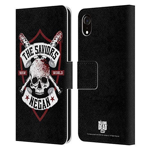 Funda Libro iPhone XR Evita Arañazos con Estilo Biker The Walking Dead
