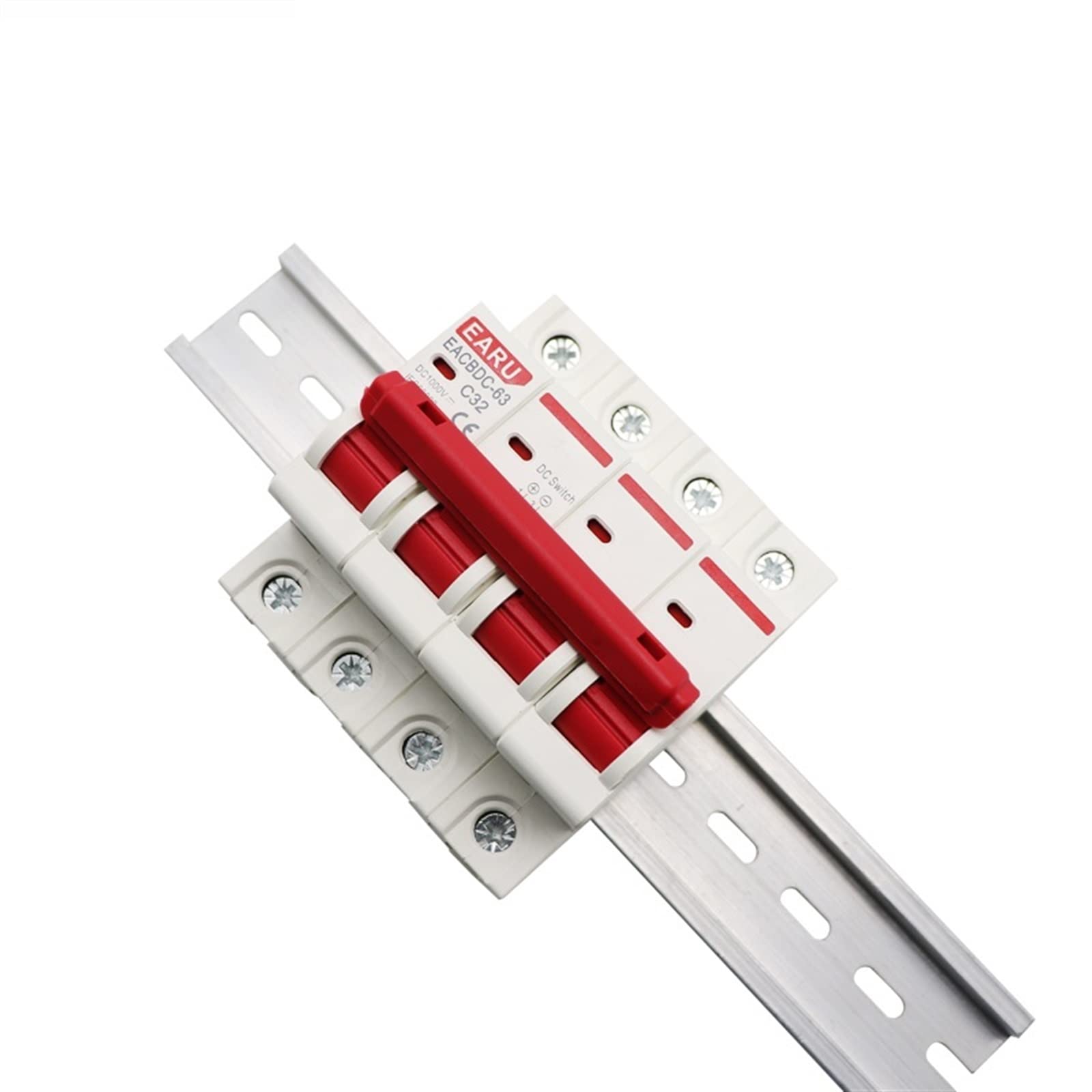 10 mini wyłączników solarnych 1000 V DC 4P, zabezpieczenie przed przeciążeniem, 6 A, 10 A, 16 A, 20 A, 25 A, 32 A, 40 A, 50 A, 63 A, do systemów fotowoltaicznych (25 V)