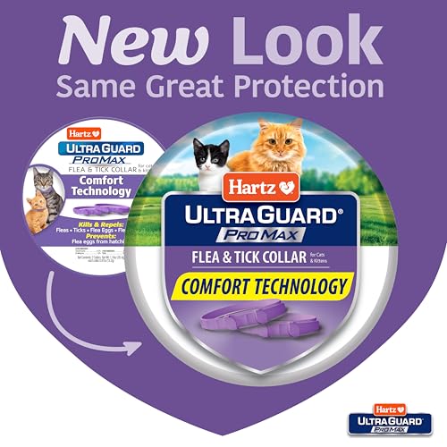 Hartz UltraGuard ProMax Flea & Tick Collar for Cats I 14 Months Protection I Soft & Comfortable | Flea & Tick Prevention I 2 Pack - Image 3